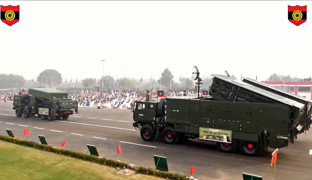 MRSAM Launcher and Radar vehicle