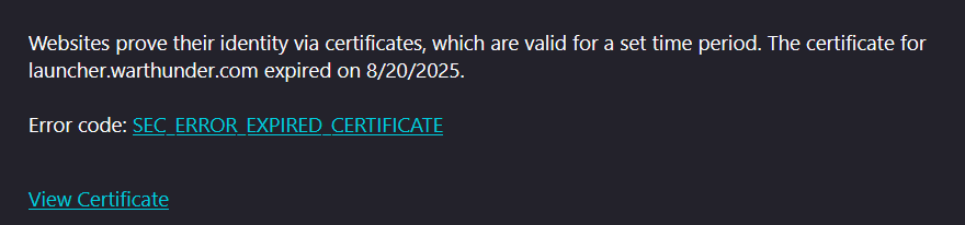 cert error