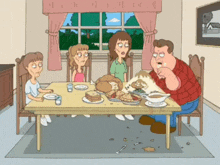 greedy-man-starving-family