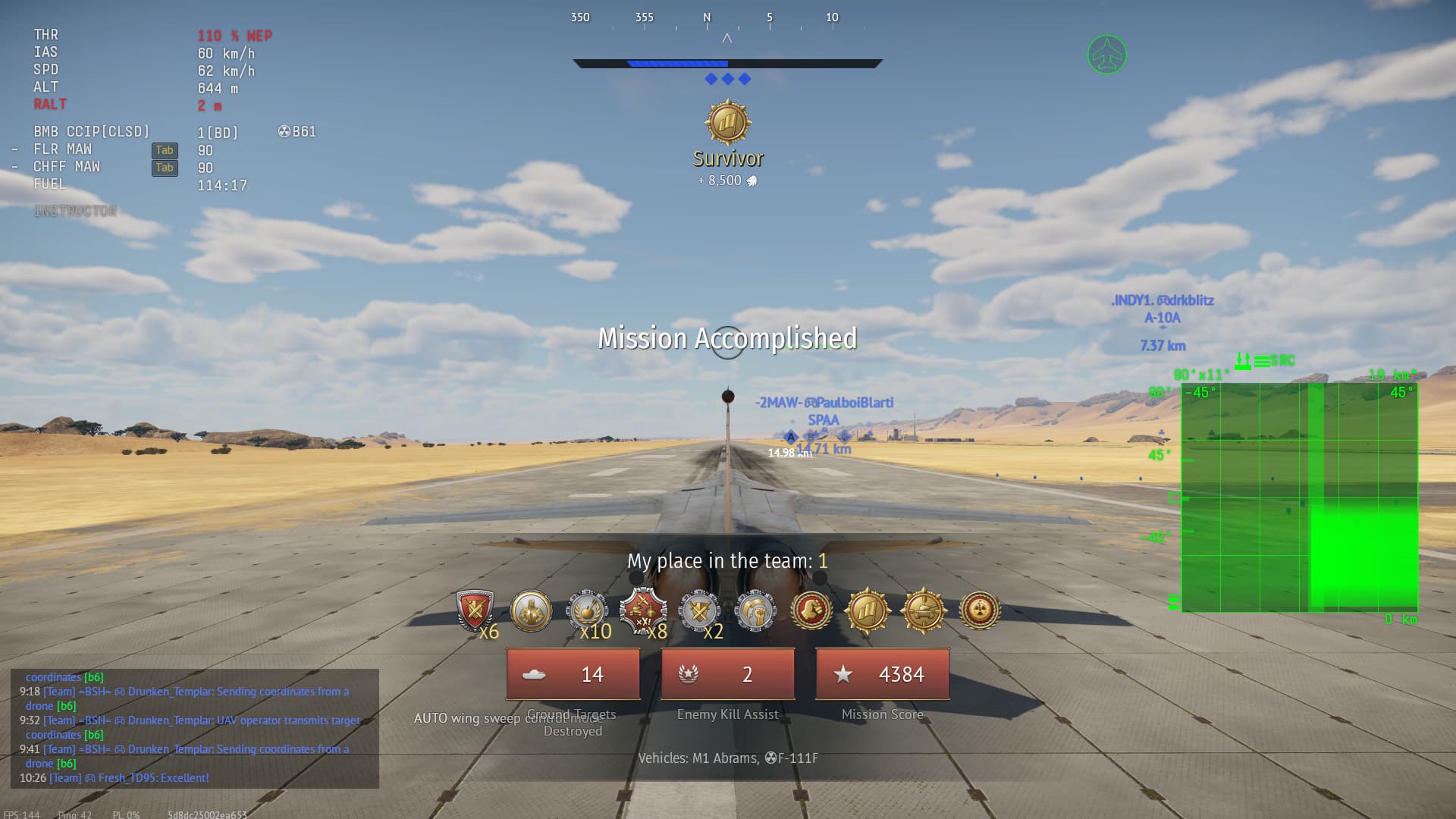 War Thunder (DirectX 12, 64bit) - In battle 12_18_2025 5_11_19 PM