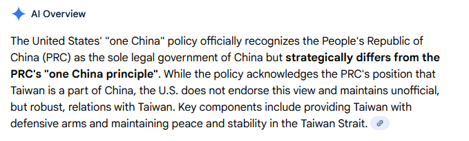 one china policy