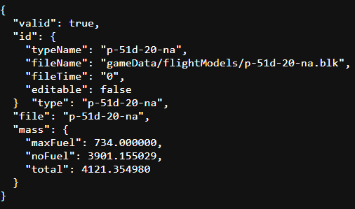 P-51D-20 weight