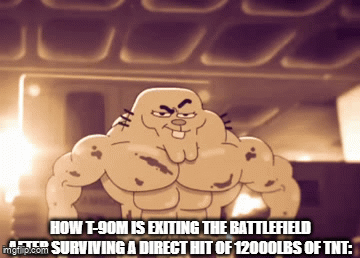 T-90M EXITING THE BATTLEFIELD