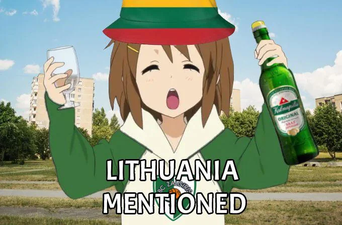 Lithuania mentioned!