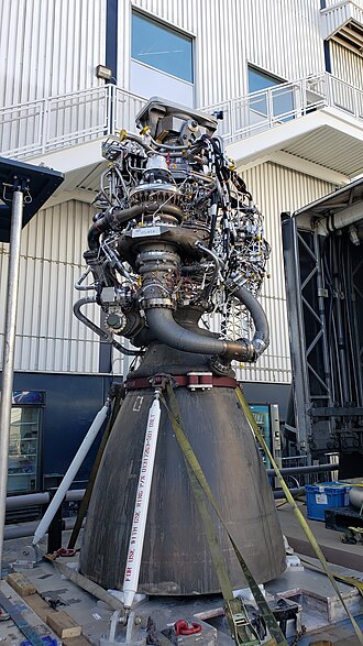 SpaceX_sea-level_Raptor_at_Hawthorne_-_2