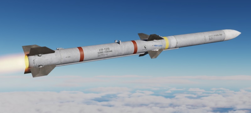 AMRAAM-Missile-BVR-Missile-Raytheon-AIM120-Missile-Air-To-Air-Missile-Air-Combat-Missile-3