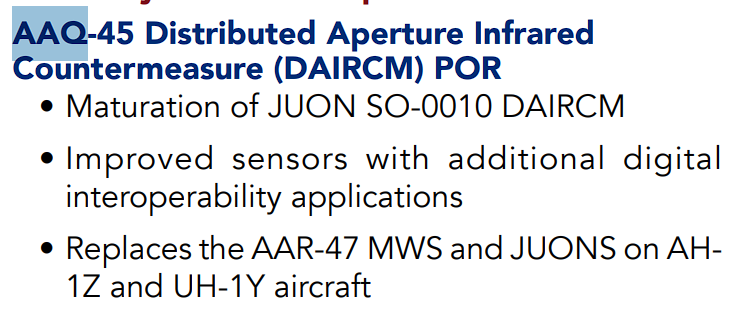 AH-1Z AAQ-45 DAIRCM Marine Aviation Plane 2025 page 26
