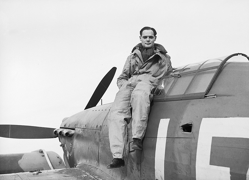 960px-Squadron_Leader_Douglas_Bader,_CO_of_No._242_Squadron,_seated_on_his_Hawker_Hurricane_at_Duxford,_September_1940._CH1406