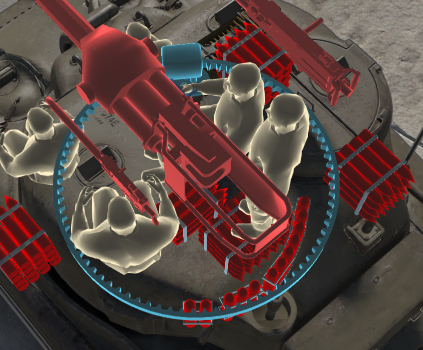 Sherman fighting compartment