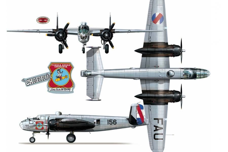 Uruguayan Air Force North American B-25 Mitchell Profiles