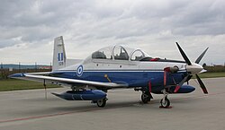Raytheon_T-6A_Texan_II,Brno_CIAF_2007(Greek_Air_Force_01)