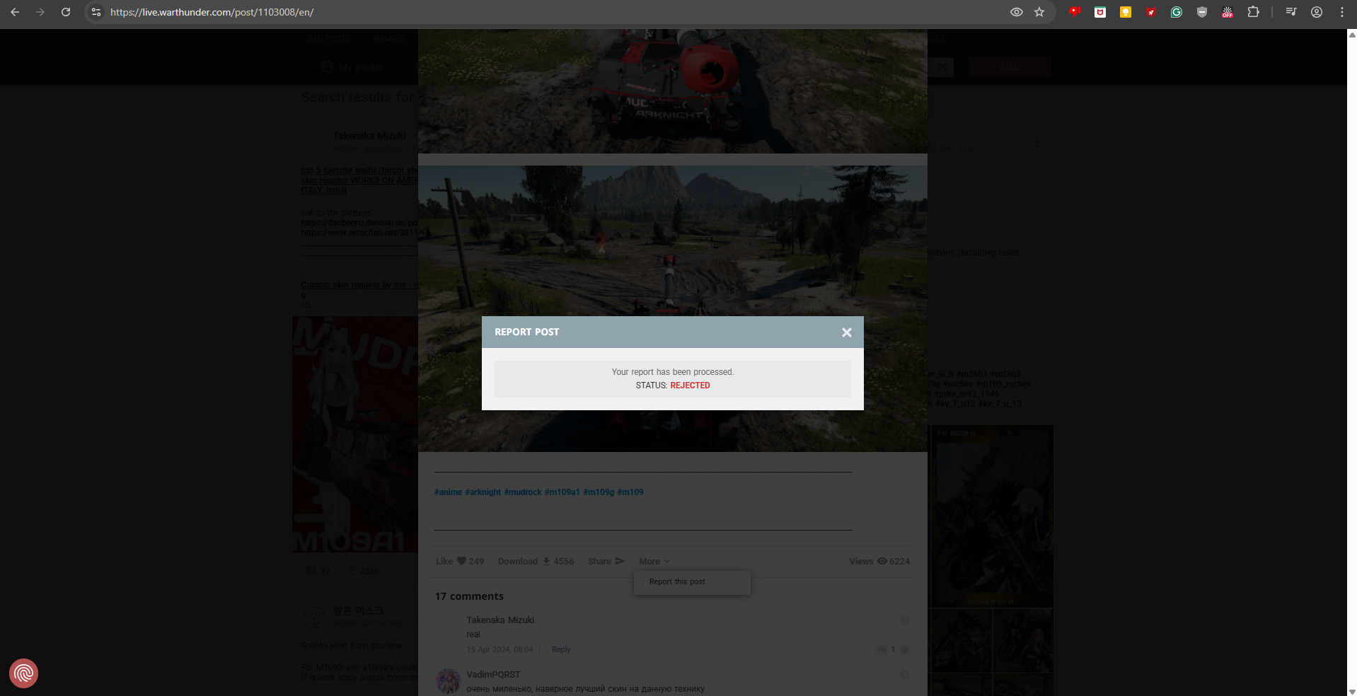 Can we get some better filters for War thunder live? There is way too ...