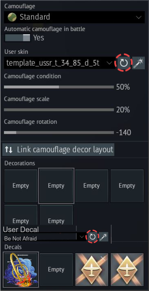 New Customization Screen Prototye