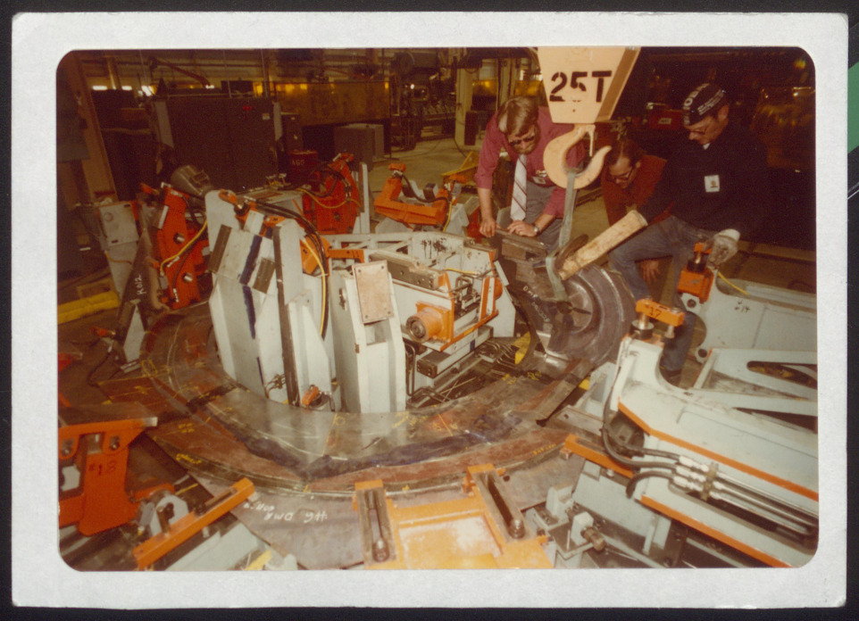 Initial assembly of inner turret, turret floor